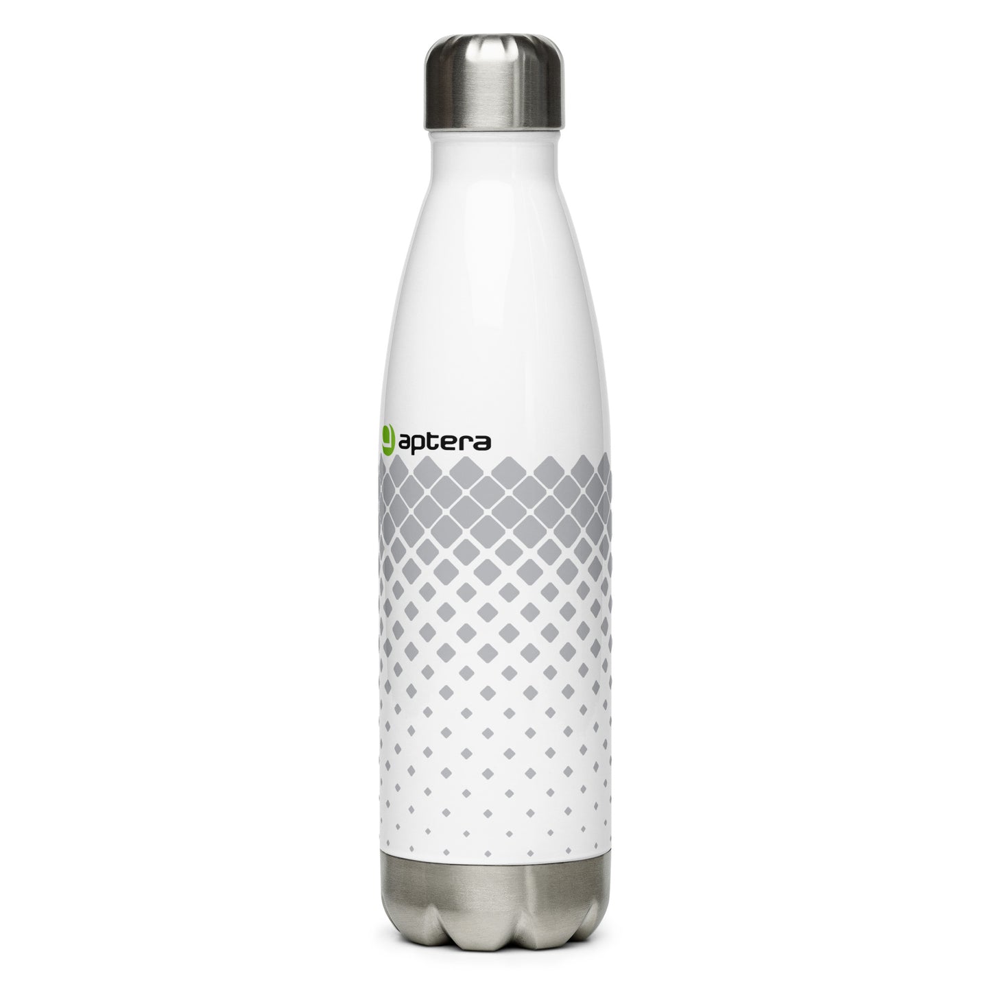 Dissolving Solar White Stainless Steel Water Bottle